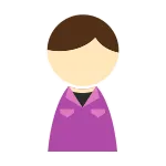 Male Work Clothes Purple SVG Icon